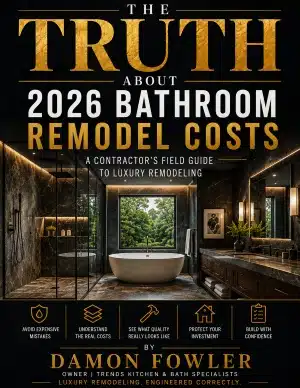 Cover of The Truth About 2026 Bathroom Remodel Costs field guide